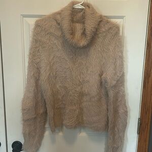 Express eyelash trim sweater